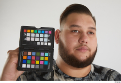 Man White Overweight Male Studio Poses